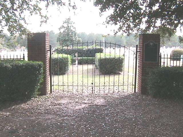 Cemetery sign