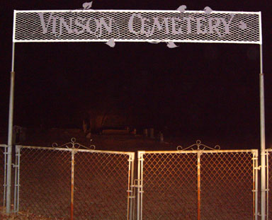 Vinson Cemetery gate, Rusk County, Texas