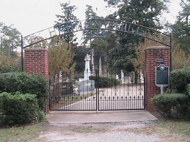 Cemetery sign