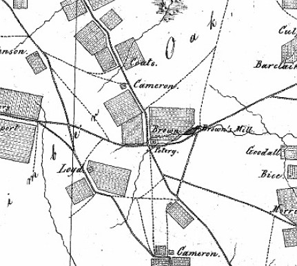 1863 Civil War map 1863 Civil War map